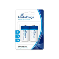 MediaRange Premium Alkaline Batteries, Baby C|LR14|1.5V, Pack 2