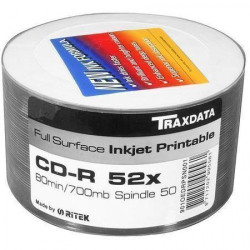 CD-R 52X Ritek FullFace Printable Bobina 50 uds