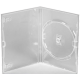 Pack 50 Amaray 14mm Caixa DVD para 1 disco with clips, Transparente