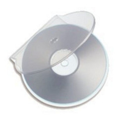 Shellcase para 1 disco, con orificio para carpeta de anillas, transparente