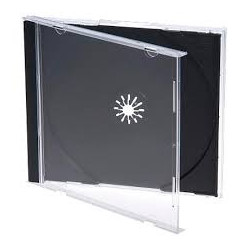 CD Jewelcase Eco para 1 disco, 10.4mm, Bandeja Preta