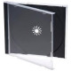 Alta Qualidade - 10.4mm - CD Jewelcase para 1 disco, bandeja preta