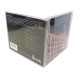 Pack 100 - CD Jewelcase 2 discos, 10.4mm, bandeja preta