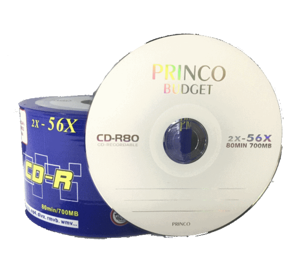 CD-R Princo Budget 52x 700MB/80M - Pack 50 