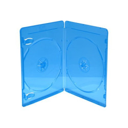 BD Caixa para 2 disco, 7mm, Azul, Pack 50