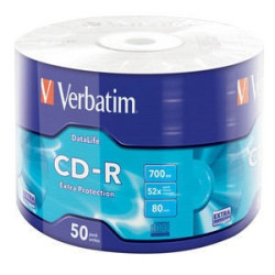 CD-R 52x 700MB Verbatim Extra Protection Bobina 50 uds