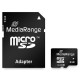 MediaRange micro SDHC memory card, Class 10, with SD adapter, 8GB