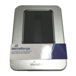 MediaRange Aluminum storage box, for USB flash drives 115x85x22 mm