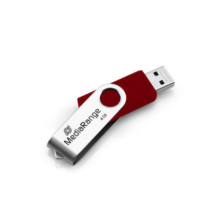 Pendrive 4GB Mediarange Rojo