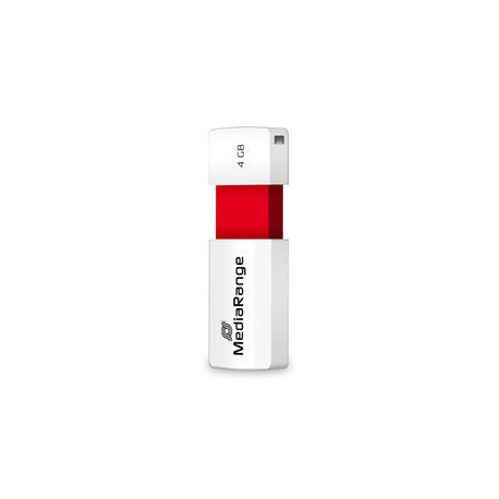 Pendrive MediaRange, Color Edition, Rojo, 4 GB