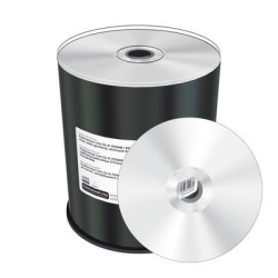 Linea Pro. CD-R 700mb  52x, inkjet ff imprimible, silver, diamond dye,100 uds