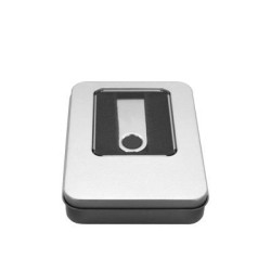 Caja de aluminio, para unidades flash USB, 89x60x18 mm