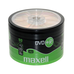 DVD+R Maxell 4.7GB|120min 16x Pack 50                .