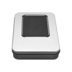 Boitier MediaRange en aluminium, pour clés USB, 115 x 85 x 22mm, silver