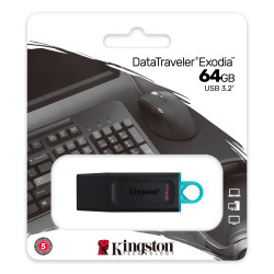 Kingston DataTraveler Exodia USB 64GB, 3.2
