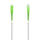 Cable Fibra Optica Latiguillo G657A2 3.0 9/125 SMF Simplex CPR Dca LSZH - SC/APC-SC/APC - 1.0M