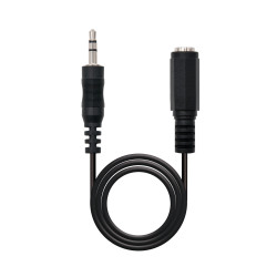Cable Audio Estereo Jack 3.5mm Macho a Jack 3.5mm Hembra 1.50m