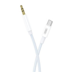 Cable Trenzado USB-C Macho a Mini Jack 3.5mm Macho - 1m