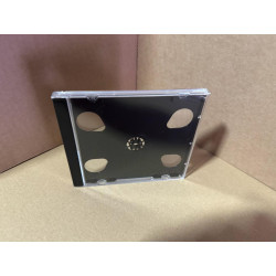 CD Jewelcase para 2 discos, 10.4mm, bandeja negra