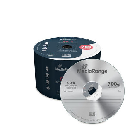 MediaRange CD-R 700MB 52x, Tarrina  50 Usd