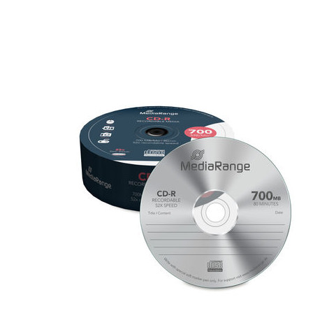 MediaRange CD-R 52x 700MB Tarrina 25 uds
