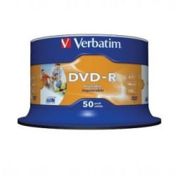 Verbatim DVD-R AZO 4.7GB 16X ff imprimible NON-ID tarrina 50 uds