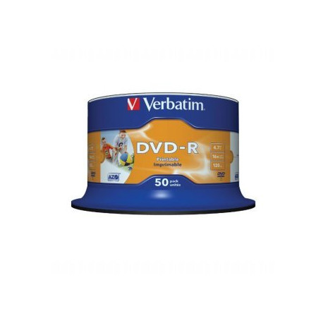 Verbatim DVD-R AZO 4.7GB 16X ff imprimible NON-ID tarrina 50 uds