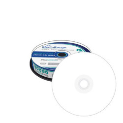 MediaRange DVD+R Doble Capa 8.5GB 240min 8x, inkjet ff printable, tarrina 10