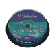 Verbatim DVD-RW SERL 4.7GB 4X SUPERFICIE PLATA MATE, Tarrina 10 uds