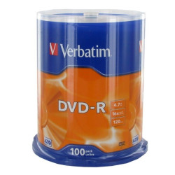 Verbatim DVD-R AZO, 100 Uds