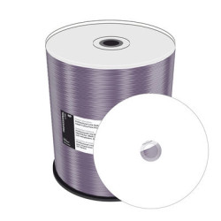Linea Pro. DVD-R 4.7GB 16x, Thermo retransfer FF imprimible, Blanco, Cake 100